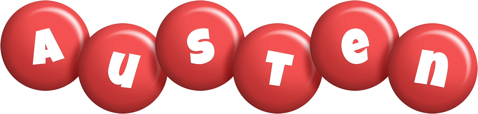 Austen candy-red logo