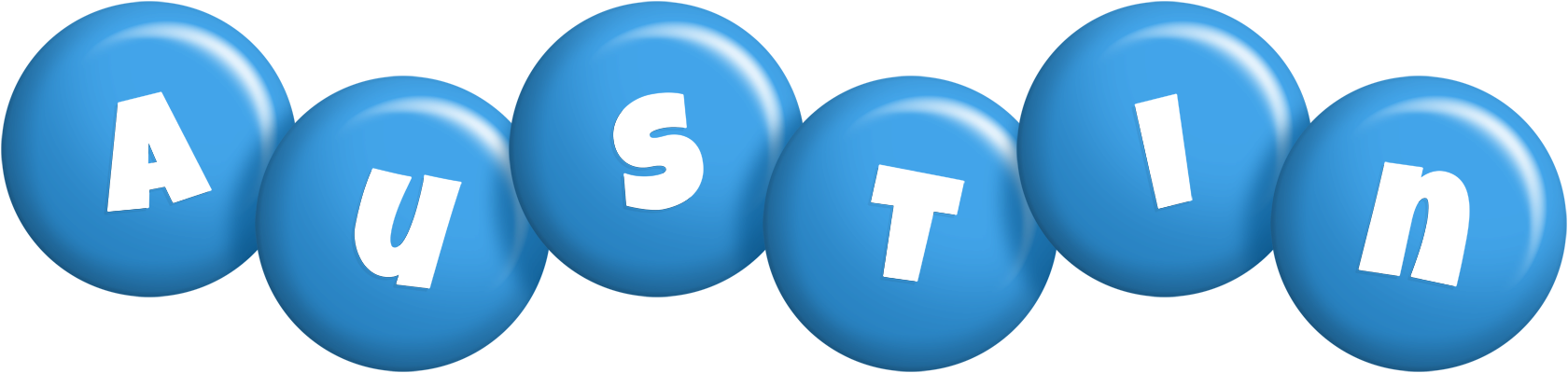 Austin candy-blue logo