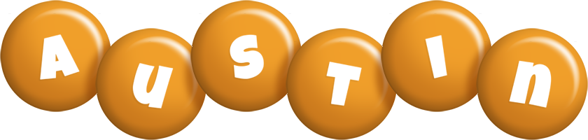 Austin candy-orange logo