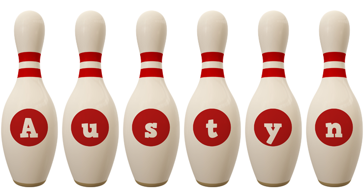 Austyn bowling-pin logo