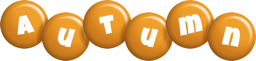 Autumn candy-orange logo