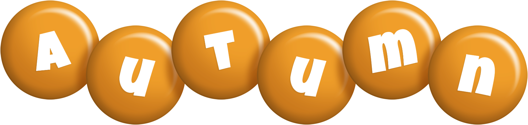 Autumn candy-orange logo