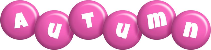 Autumn candy-pink logo