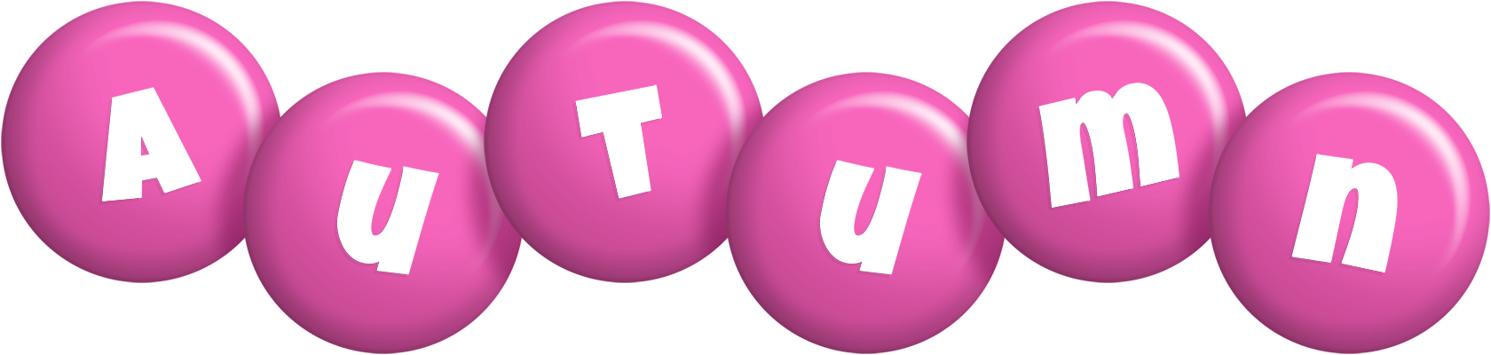 Autumn candy-pink logo