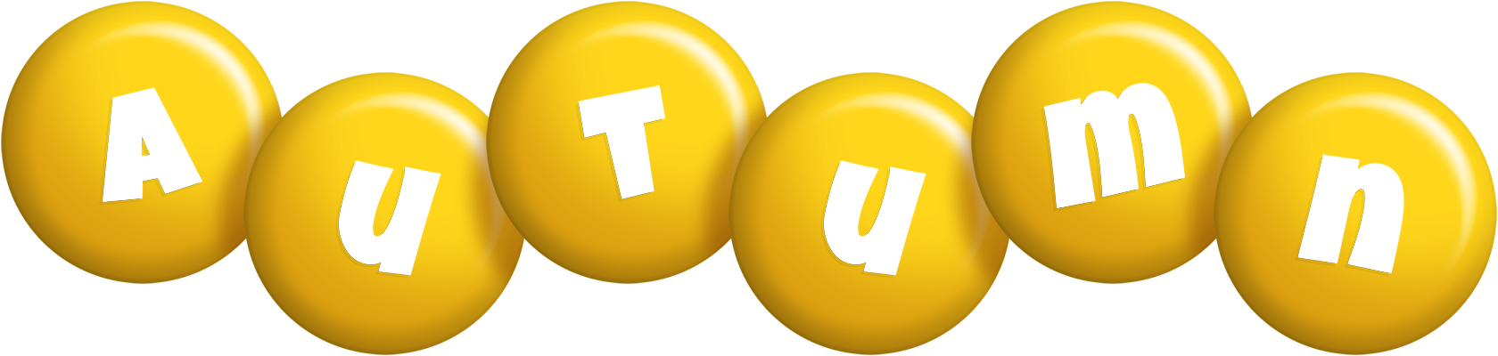 Autumn candy-yellow logo