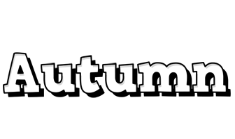 Autumn snowing logo