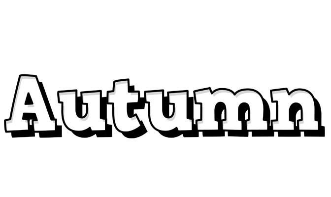 Autumn snowing logo