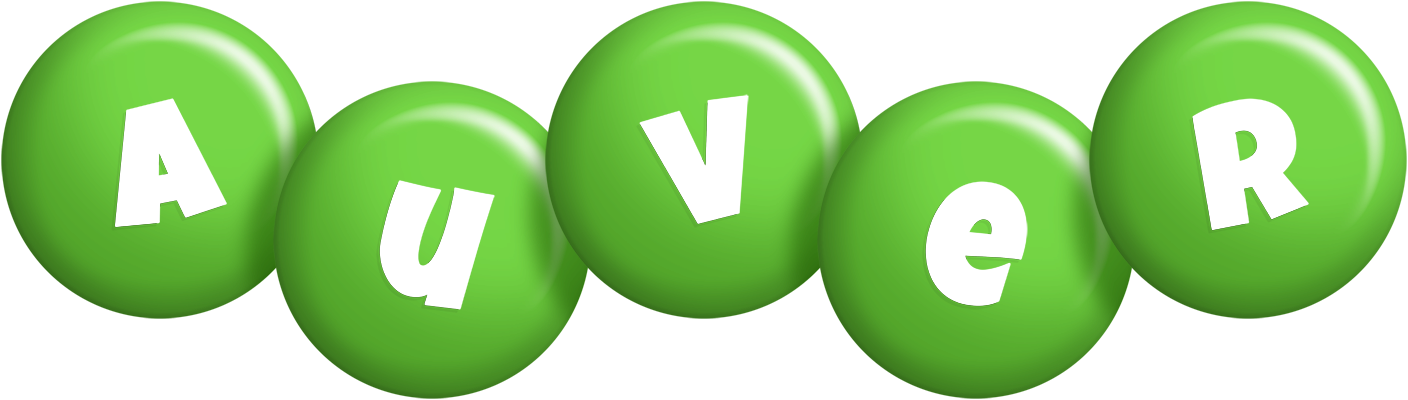 Auver candy-green logo