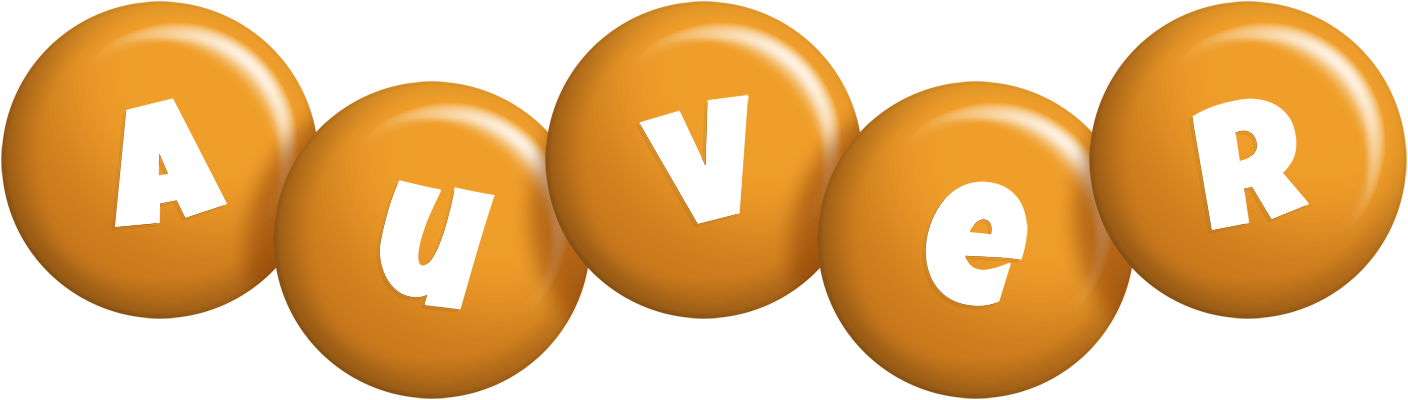Auver candy-orange logo
