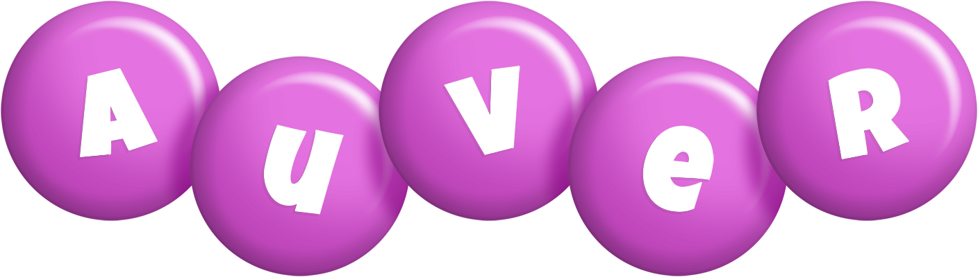 Auver candy-purple logo