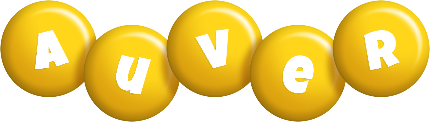 Auver candy-yellow logo