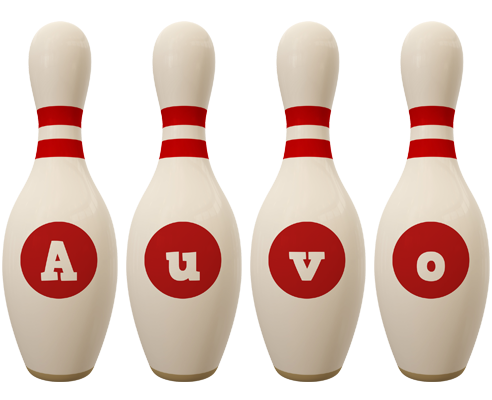 Auvo bowling-pin logo