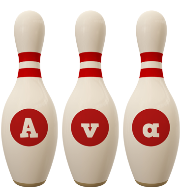 Ava bowling-pin logo