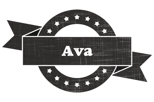 Ava grunge logo