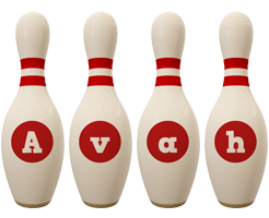 Avah bowling-pin logo