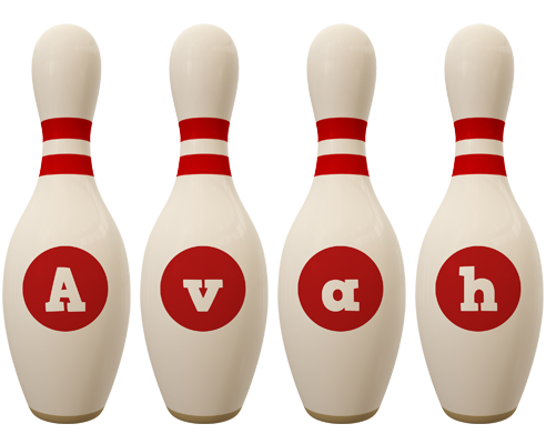 Avah bowling-pin logo