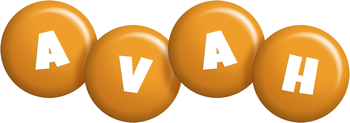 Avah candy-orange logo