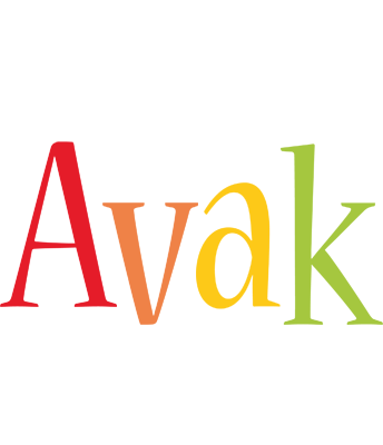 Avak birthday logo