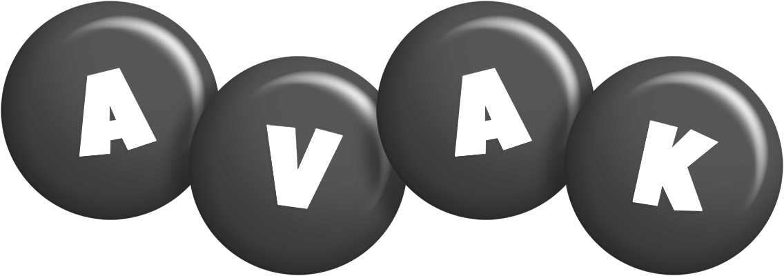 Avak candy-black logo