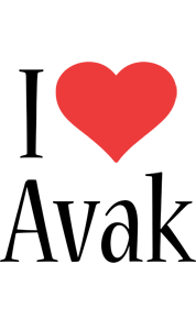 Avak i-love logo