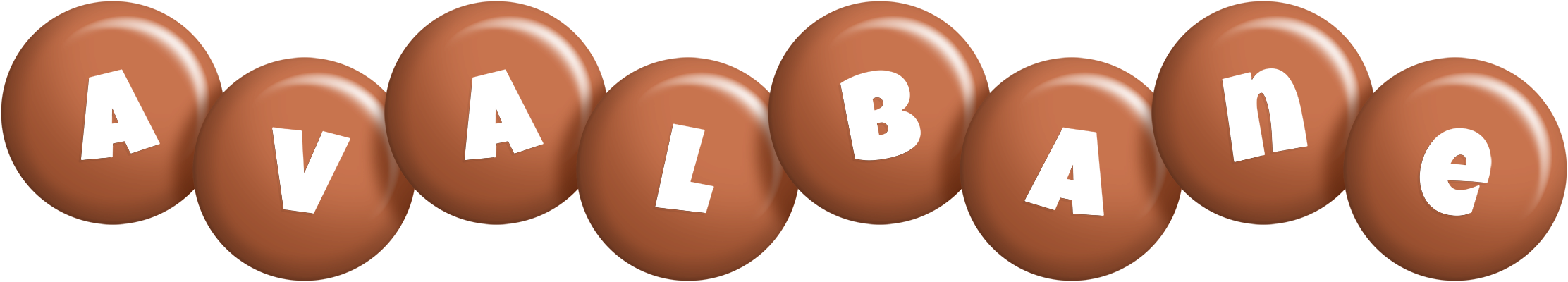 Avalbane candy-brown logo