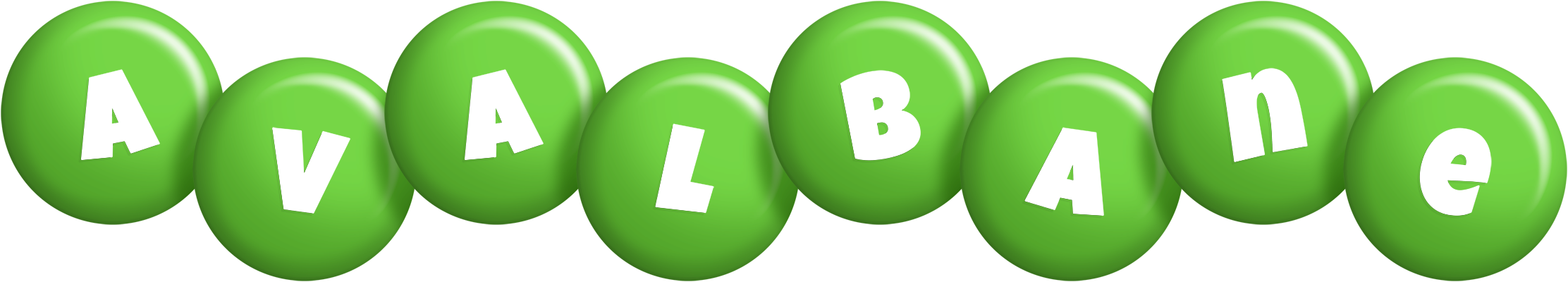 Avalbane candy-green logo