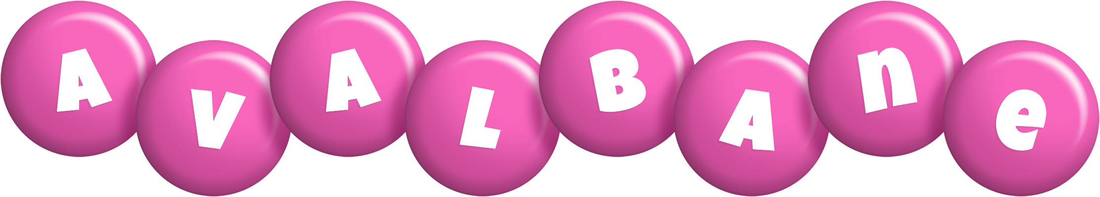 Avalbane candy-pink logo