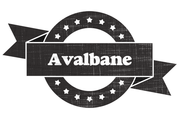 Avalbane grunge logo