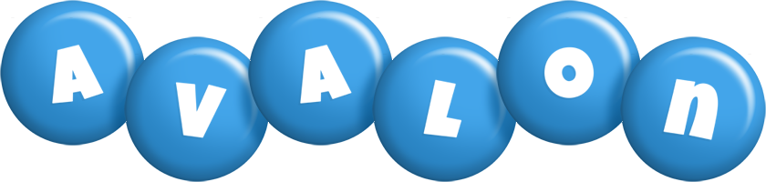 Avalon candy-blue logo
