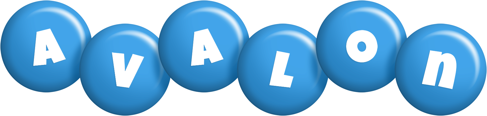 Avalon candy-blue logo