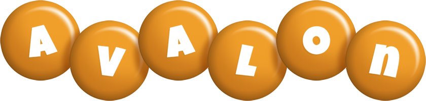Avalon candy-orange logo