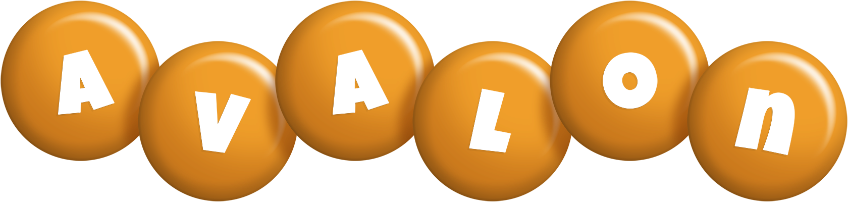 Avalon candy-orange logo