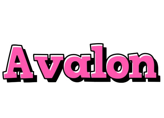 Avalon girlish logo