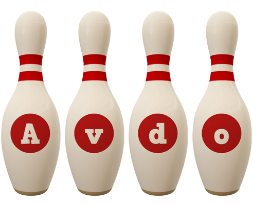 Avdo bowling-pin logo