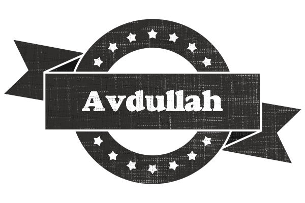 Avdullah grunge logo
