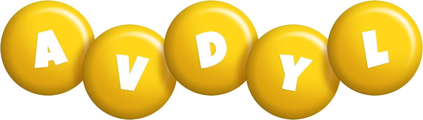 Avdyl candy-yellow logo
