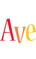 Ave birthday logo