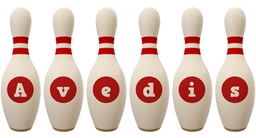 Avedis bowling-pin logo