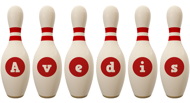 Avedis bowling-pin logo