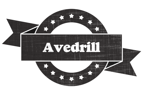Avedrill grunge logo