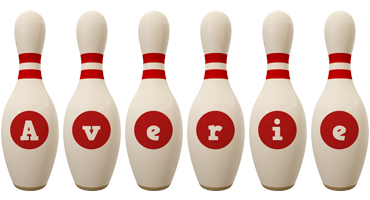 Averie bowling-pin logo