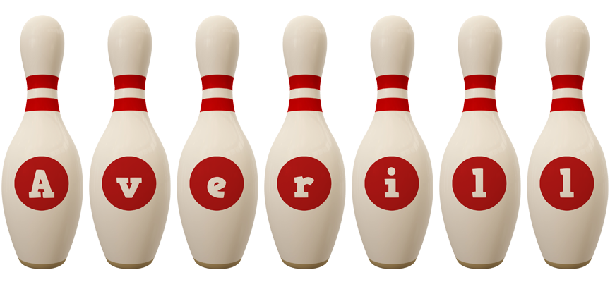 Averill bowling-pin logo