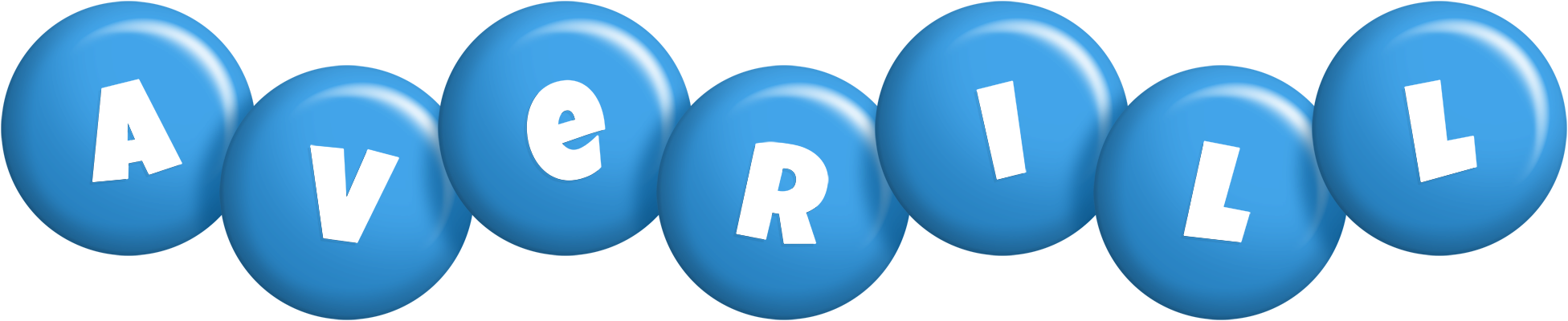 Averill candy-blue logo
