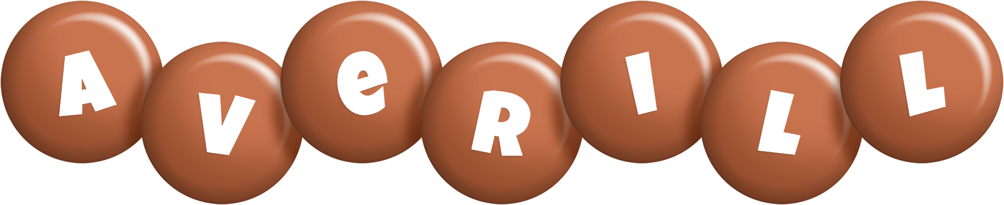 Averill candy-brown logo