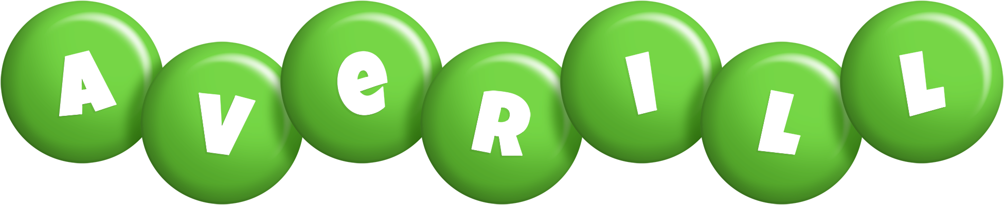 Averill candy-green logo