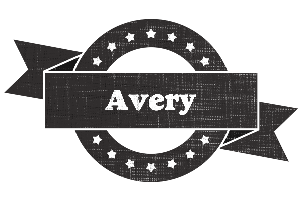 Avery grunge logo