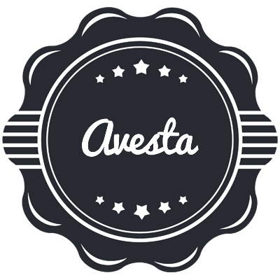 Avesta badge logo