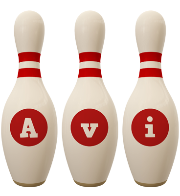 Avi bowling-pin logo