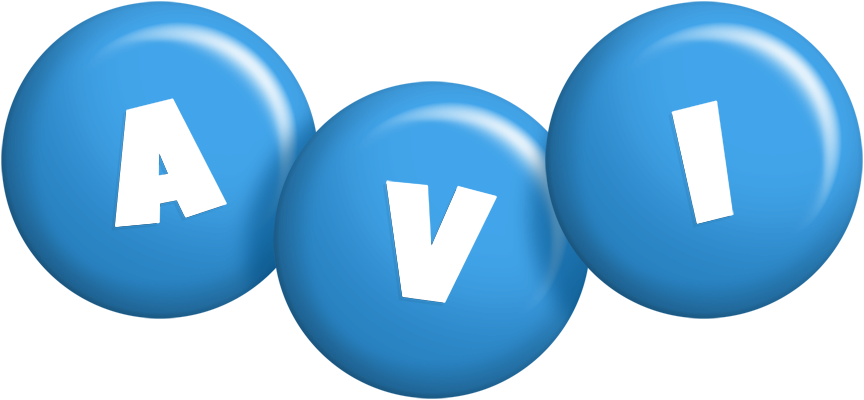 Avi candy-blue logo