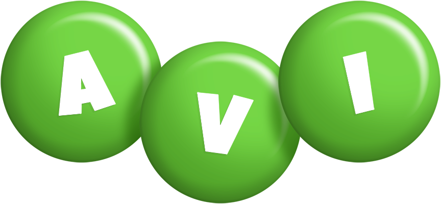 Avi candy-green logo